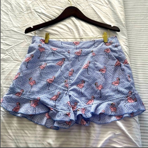 Women’s Blue sky shirt/top and short set printed pink flamingo pattern size m - Picture 8 of 8